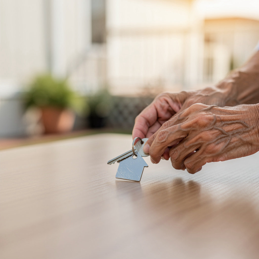 Terry's Mobile Home Park rental unit exterior in Chula Vista, showcasing affordable 55+ community living
