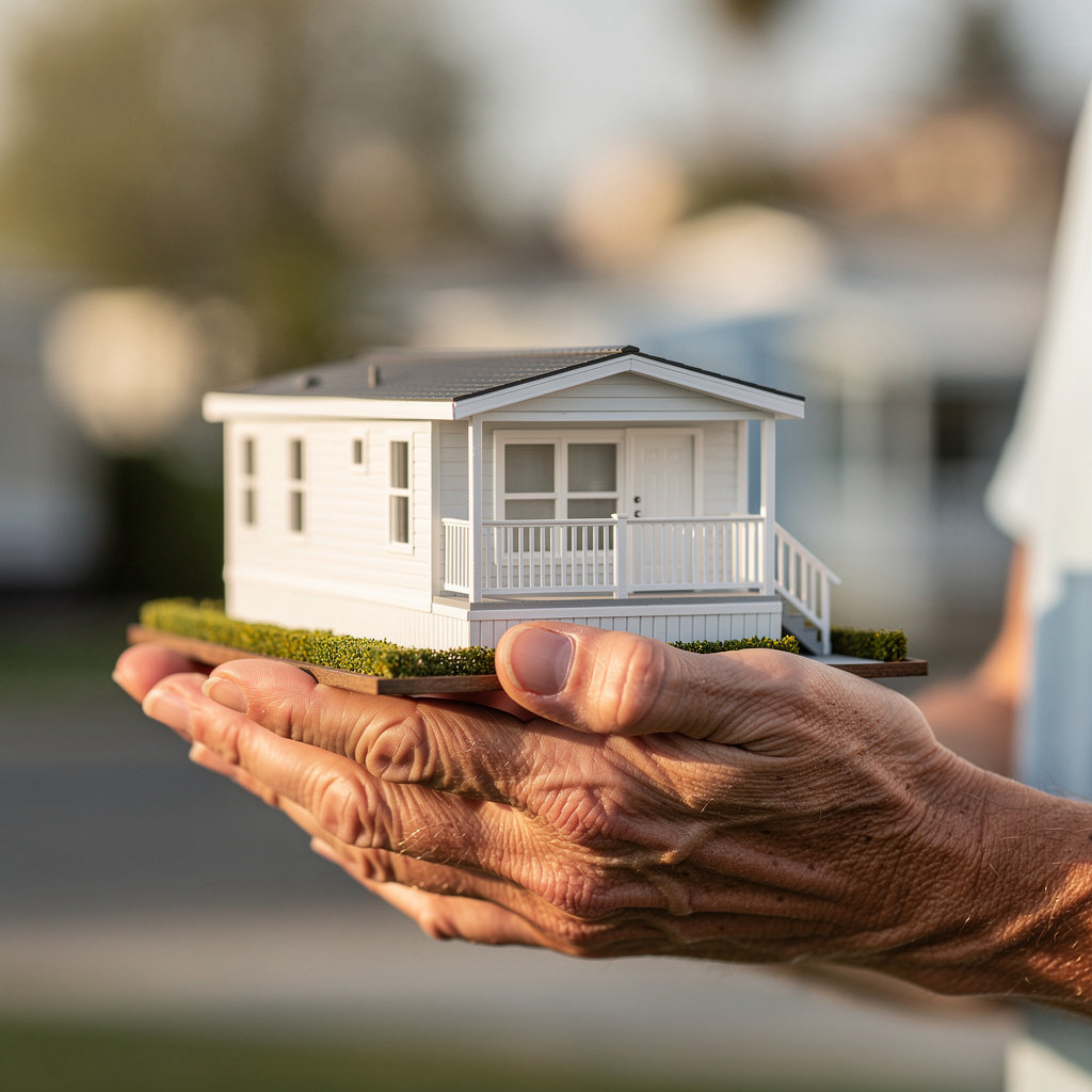Terry's Mobile Home Park in Chula Vista showcasing a welcoming mobile home exterior in our 55+ community